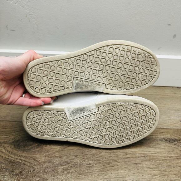 DC Villain Orange And Pink Houndstooth Slip On Shoe Women’s Size 6.5 - Picture 9 of 11